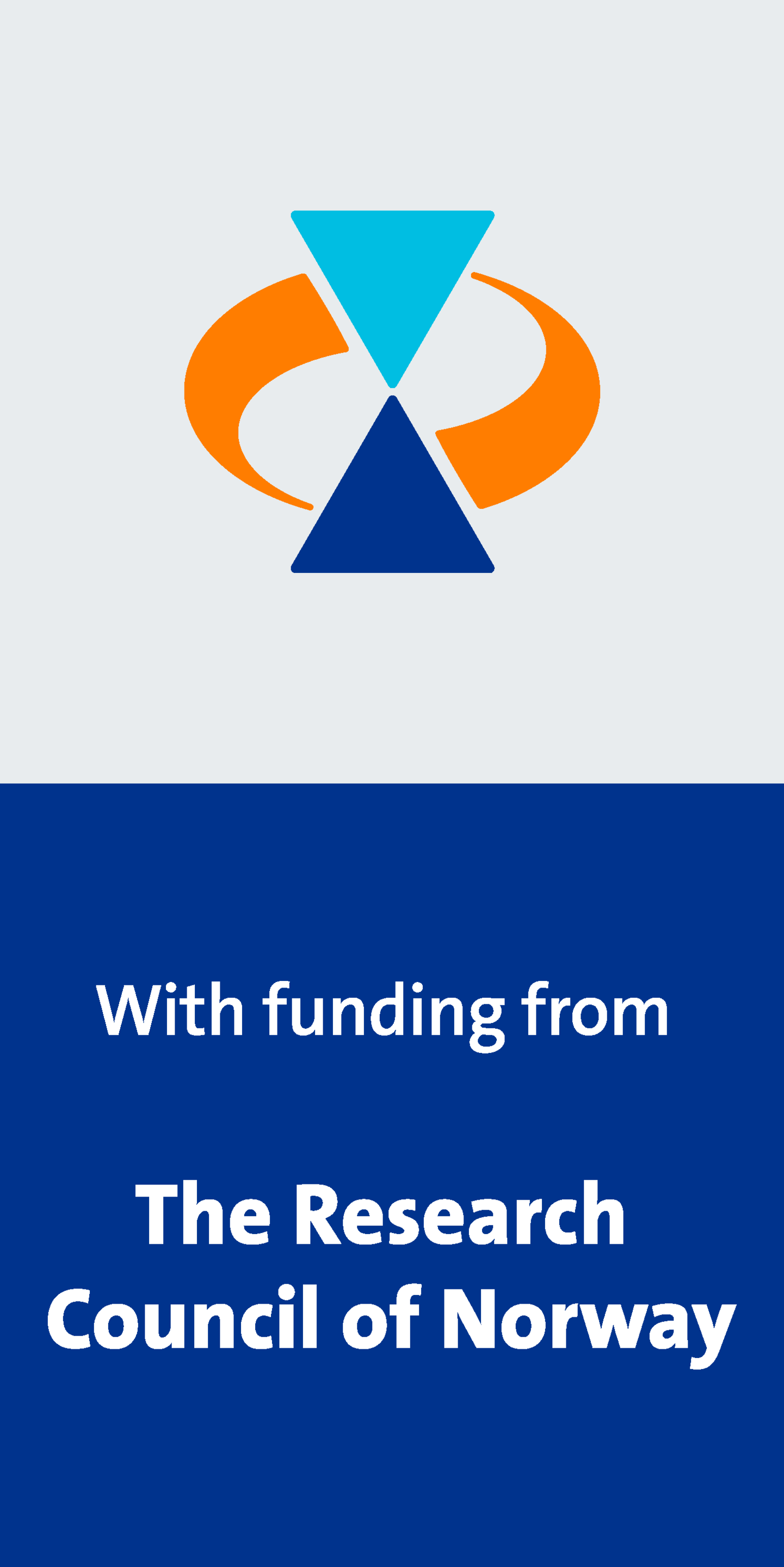 Banner med logo: Forskning og utvikling støttet av Forskningsrådet.