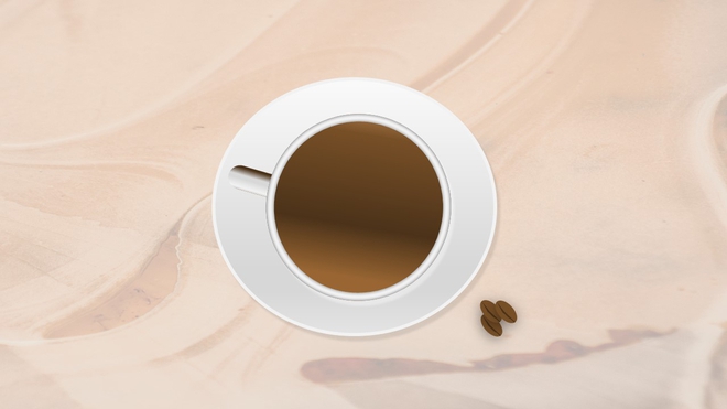Cup of coffee. Illustration. 