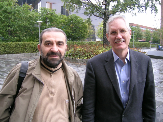 Picture of Professor Wertsch (to to the right) with his collaborator from Georgia, Zurab Karumidze.