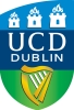 Logo with text saying "UCD Dublin"